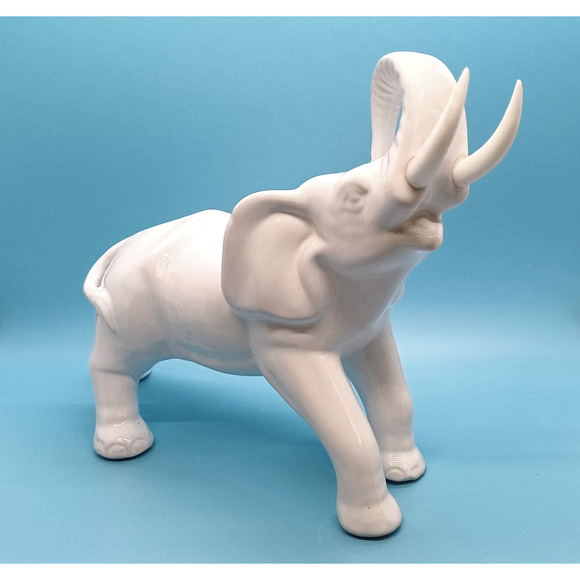 Elephant Vintage Portugal by Fereiras Trunk Up Good Luck - Picture 14 of 14